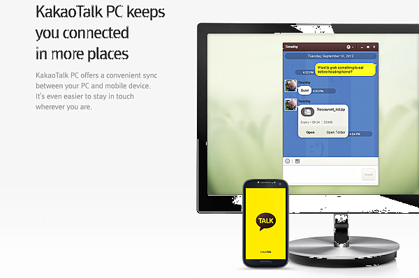 Kakaotalk PC keeps you connected in more places